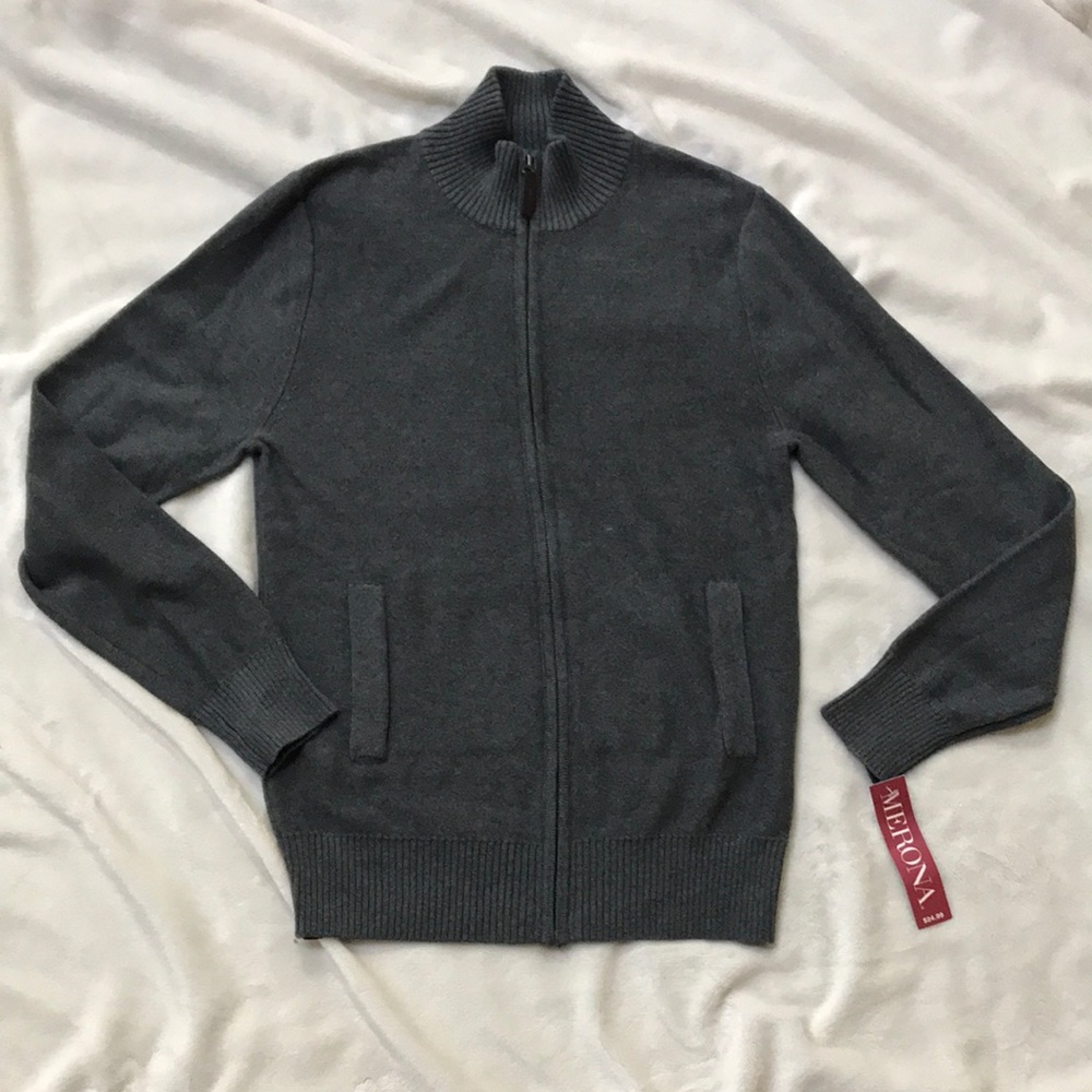 Merona Men’s Full zip sweater-size S (BNWT)
